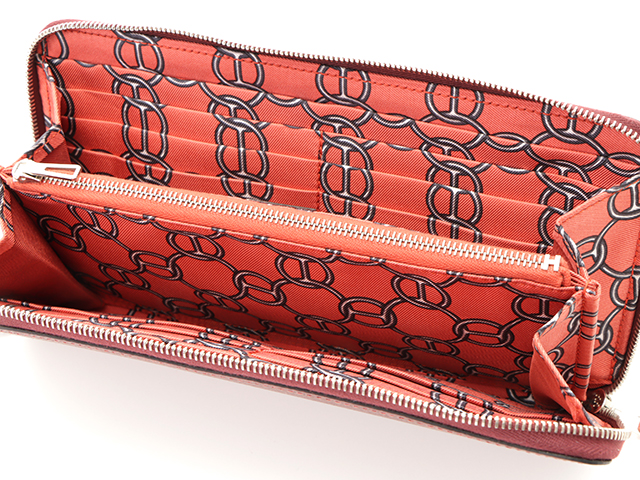 HERMES エルメス アザップロング シルクイン ラウンドファスナー