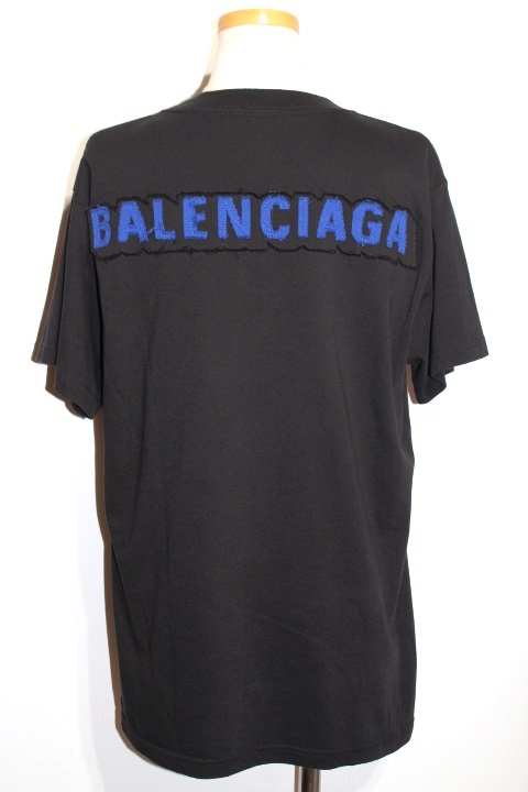 BALENCIAGA バレンシアガ Tシャツ レディースM ブラック コットン TS850 518262 TAV51 1000 【200】