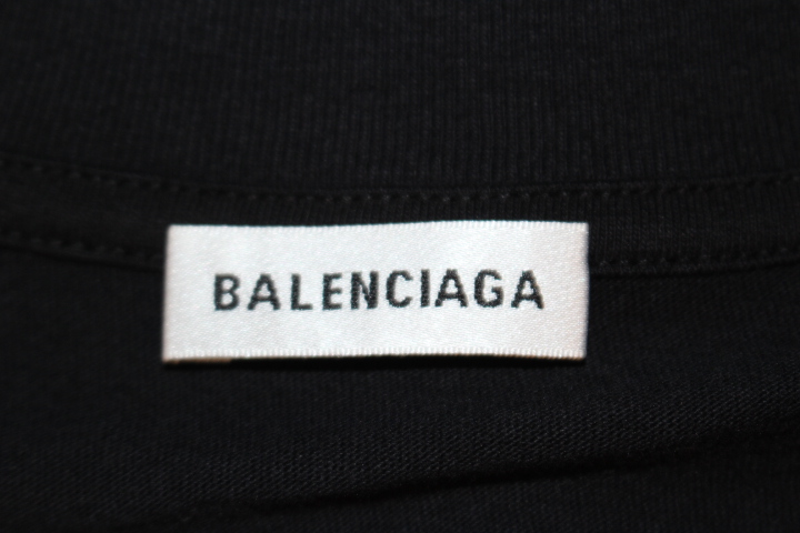 BALENCIAGA バレンシアガ Tシャツ レディースM ブラック コットン TS850 518262 TAV51 1000 【200】