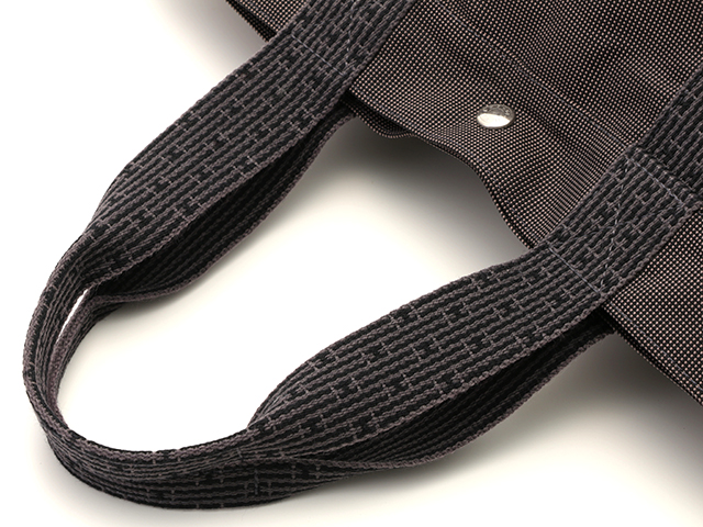 HERMES エルメス ｴｰﾙﾗｲﾝﾄｰﾄGM ｸﾞﾚｰ/SV シルバー金具 内側シミ