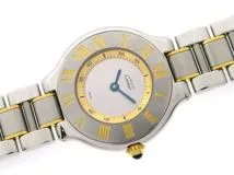 Cartier　カルティエ　マスト21　マストヴァンティアン　女性用腕時計　クオーツ　ステンレス　W10073R6　【474】