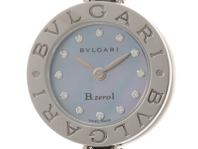 稼働【12Pダイヤ】ブルガリ BZ22S B-zero1 シェル 腕時計 完品