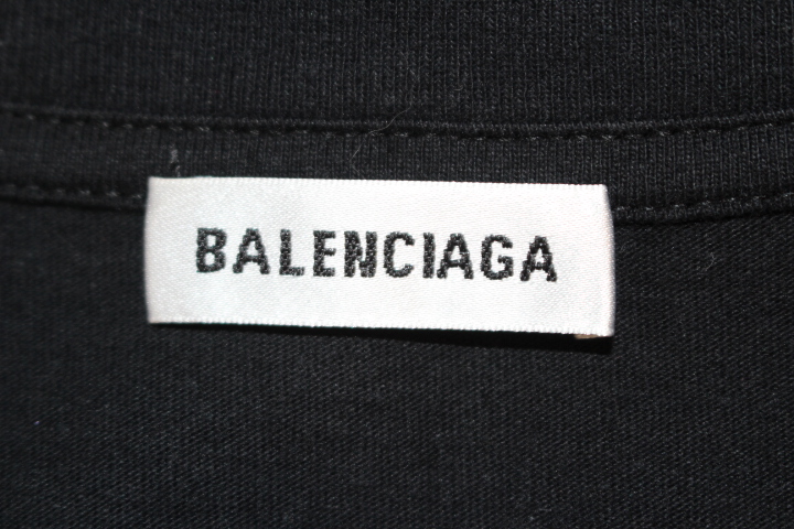 BALENCIAGA バレンシアガ Tシャツ レディースS ブラック コットン BB バレンシアガロゴ TS02583245 TEV48 1000