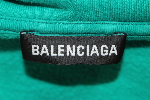 BALENCIAGA バレンシアガ プルオーバーパーカー メンズS グリーン