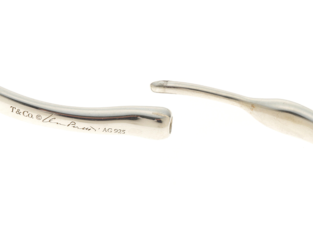 Tiffany ティファニー オープンハートフープ ピアス シルバー