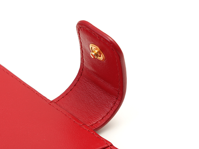 PRADA プラダ iPhone X/XS専用ケース レッド サフィアーノ 【204