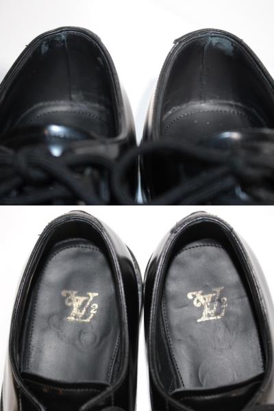 LOUIS VUITTON　ルイヴィトン　ヴォルテール・ライン リシュリュー　革靴　メンズ5ハーフ　　ブラック　レザー　NIGOコラボ　2020年　 定価￥¥159,500-　【200】