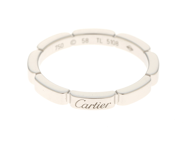 Cartier　カルティエ リング マイヨンパンテールリング/ホワイトゴールド/4.8g/#58　（日本サイズ約8号）【471】