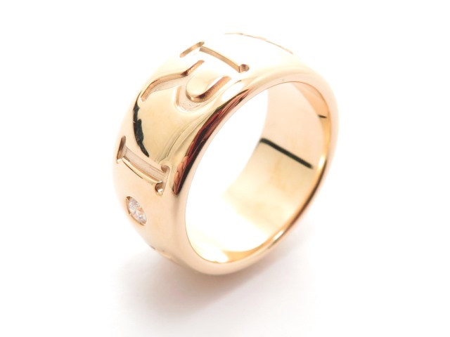 BVLGARI ブルガリ リング 指輪 モノロゴリング 1Pダイヤモンド