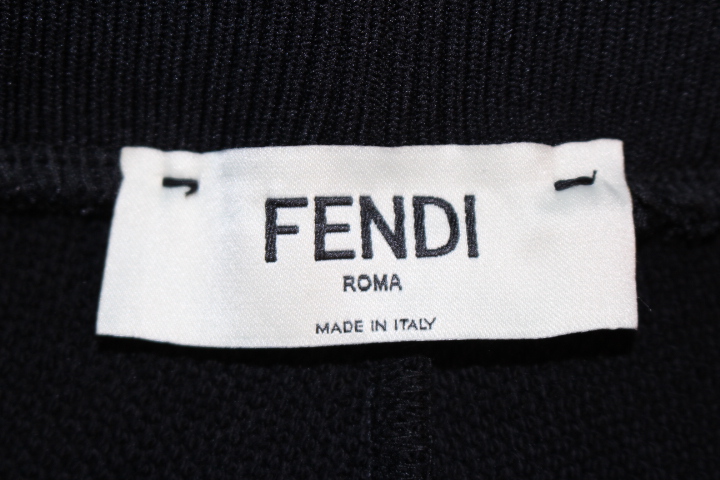 FENDI フェンディ ボトムス スウェットパンツ ジャージ レディース44 ブラック コットン logo side bands cotton  jersey joggers 【200】 の購入なら「質」の大黒屋（公式）