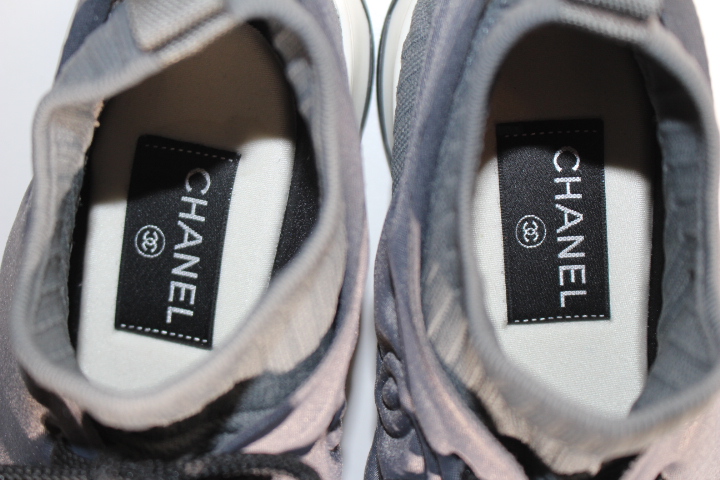 CHANEL シャネル スニーカー G33729 レディース38ハーフ グレー