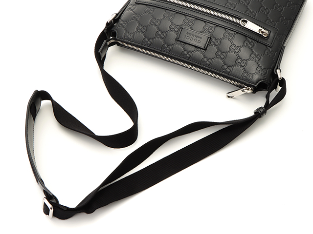 GUCCI グッチ グッチシマショルダーバッグ カーフ ブラック 【472】JH