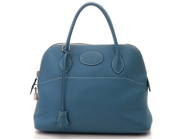 HERMES エルメス ボリード31 ハンドバッグ トリヨンクレマンス ブルー