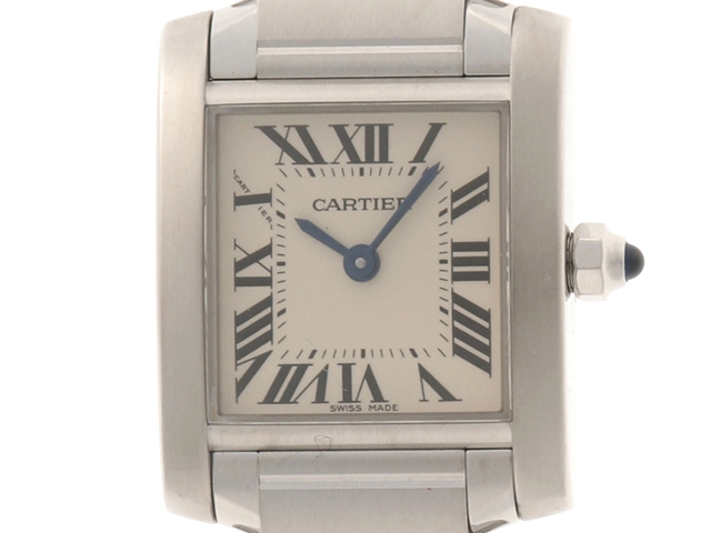 Cartier カルティエ 時計 タンクフランセーズSM SS ステンレス ...