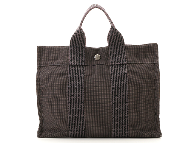 エルメス HERMES ハンドバッグ エールライントートPM ポリアミド×ポリエステル グレー 新型金具 バッグ 10%OFF エルメス トートバッグ エールライン PM