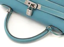 HERMES エルメス ケリー32 外縫い ハンドバッグ トゴ ブルージーン □H刻印(2004年) 【474】 の購入なら「質」の大黒屋（公式）