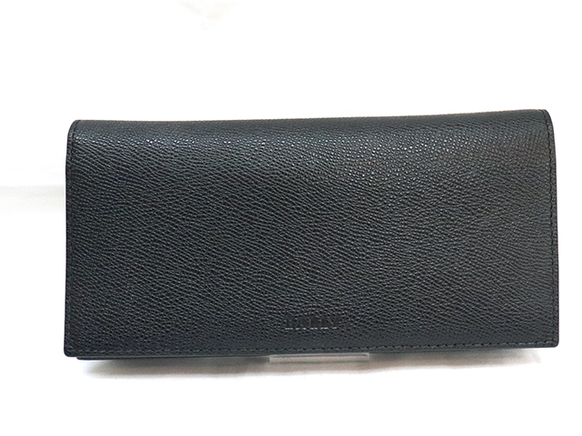 BALLY バリー 長財布 ブラック レザー シルバー金具 6207483【460】 の