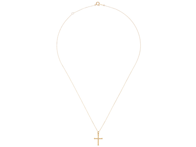 AHKAH アーカー クレオクロス ネックレス K18YG イエローゴールド