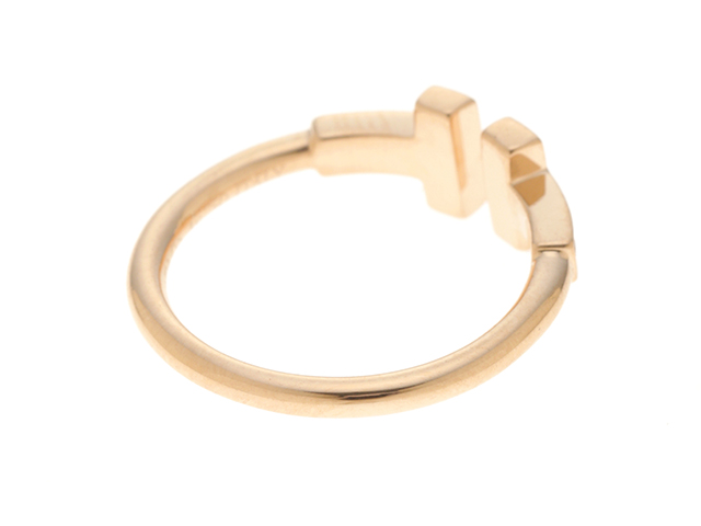 TIFFANY&CO ティファニー Tワイヤーリング PG/D ピンクゴールド ダイヤモンド TIFFANY&CO ティファニー Tワイヤーリング PG/D ピンクゴールド ダイヤモンド