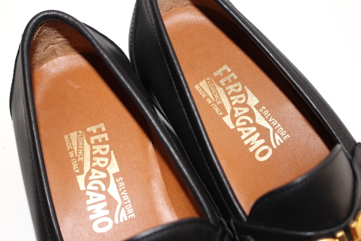 サルヴァトーレ フェラガモ ビジネスシューズ 本革 25.5cm ブラック - 靴
