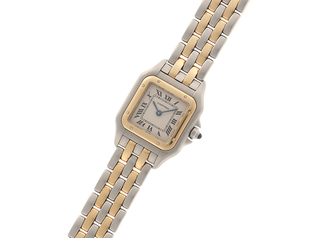 Cartier カルティエ パンテール W25029B6 SM 2ロウタイプ レディース 腕時計 ホワイト文字盤【431】