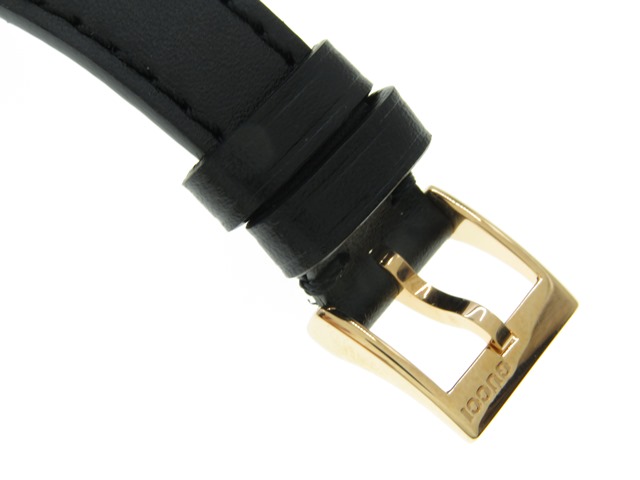 Gucci グッチ 女性用腕時計 レディース ブラック 黒文字盤 ピンクゴールドメッキ レザーベルト 革ベルト クオーツ 142 5 474 の購入なら 質 の大黒屋 公式