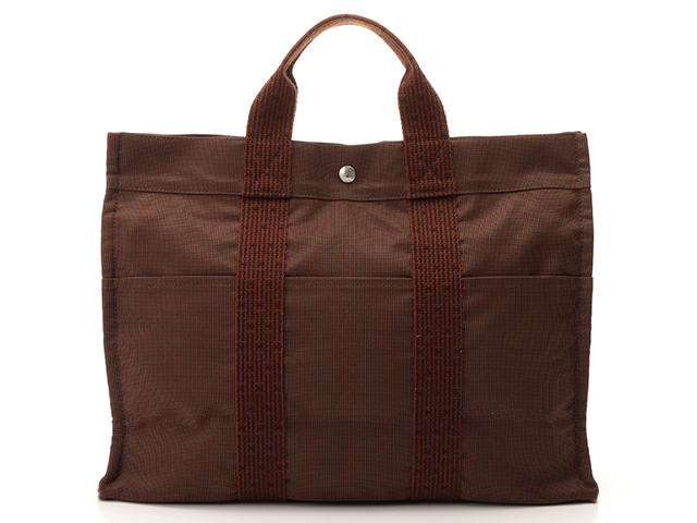 HERMES エルメス エールライントートMM ブラウン/SV【435】 の