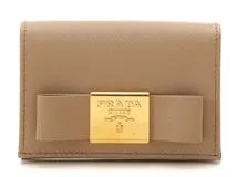 PRADA プラダ 小物 カードケース リボン サフィアーノ SAFFIANO FIOCCO ...