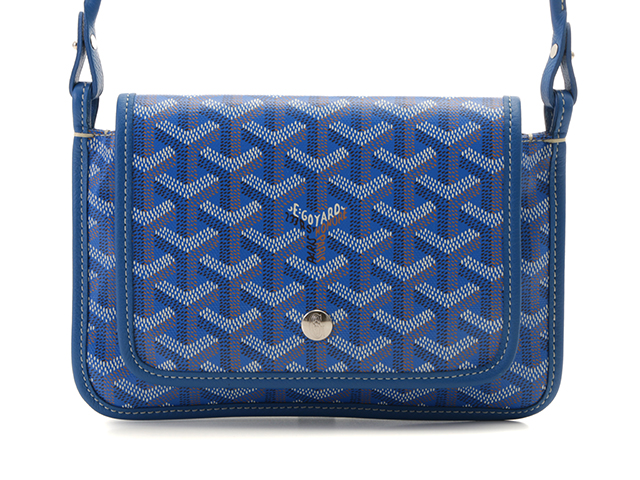 GOYARD ゴヤール プリュメ ショルダーバッグ ヘリンボーン ブルー