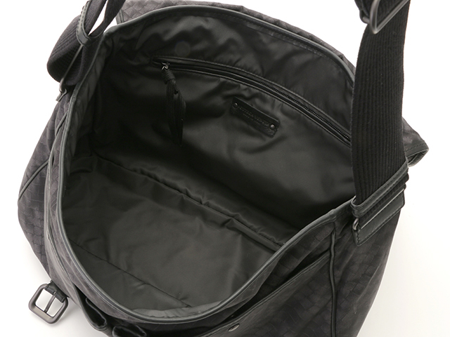 赤字超特価，最新作 ●35万新品◆ボッテガヴェネタ◆焦茶ナイロン×イントレディテールレザーハンドルトートバッグ『スピンネーカー』1円