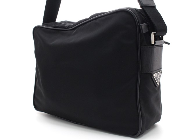 ブラックサフィアーノショルダーバッグ PRADA プラダ ショルダーバッグ ブラック ネロ ナイロン