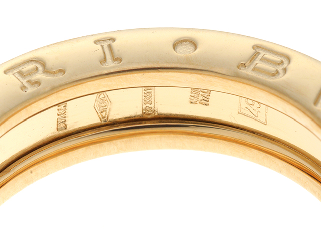 BVLGARI ブルガリ　B-zero1リング　XSサイズ　1バンド　イエローゴールド　18K　YG　49号　【471】