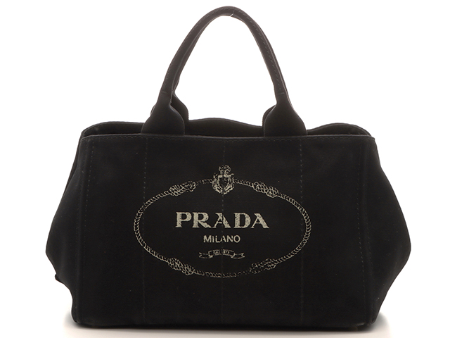 PRADA ブラックキャンバスバッグ　カナパ SummerSALE開催! 7/11～7/15 10時迄!】PRADA プラダ カナパ