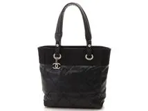 CHANEL シャネル ショルダーバッグ パリビアリッツ トートPM ブラック/SV PVC/レザー 【430】 2148103255151  の購入なら「質」の大黒屋（公式）