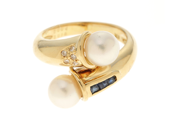 長期 JEWELRY ノンブランドジュエリー イエローゴールド パール 