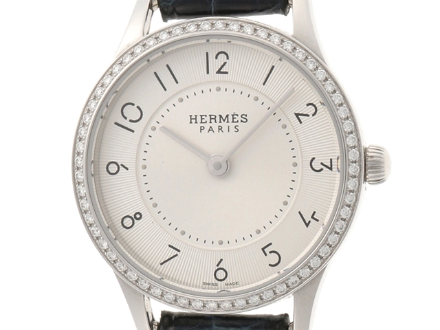 HERMES エルメス 時計 スリムドゥエルメス・ダイヤベゼル CA2.130 