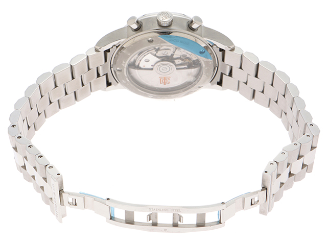 18年12月 Tiffany Co メンズ時計 ティファニー Ct60 クロノグラフ ブルー文字盤 Ss オートマチック 432 の購入なら 質 の大黒屋 公式