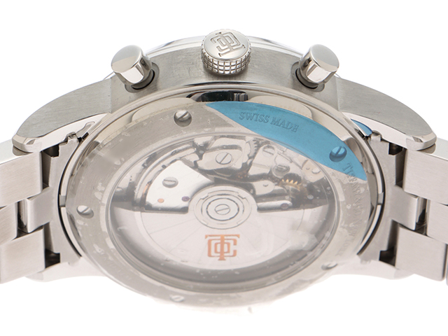 18年12月 Tiffany Co メンズ時計 ティファニー Ct60 クロノグラフ ブルー文字盤 Ss オートマチック 432 の購入なら 質 の大黒屋 公式