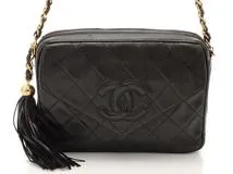 CHANEL シャネル フリンジ マトラッセ チェーンショルダーバッグ