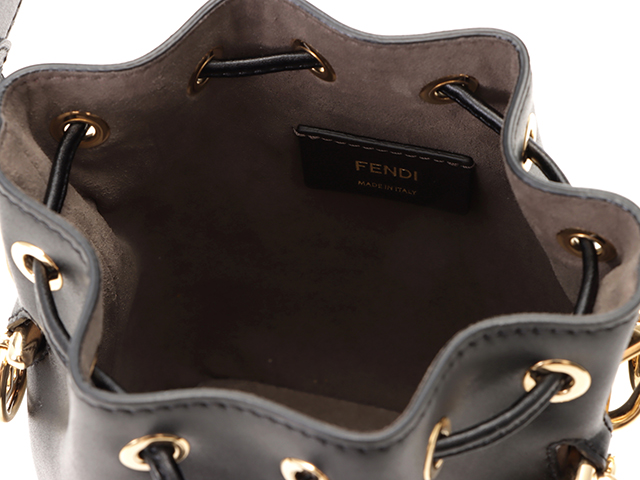 FENDI フェンディ モントレゾール 2Way巾着ショルダー ブラック
