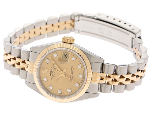 R番 ROLEX ロレックス デイトジャスト レディース 女性用腕時計