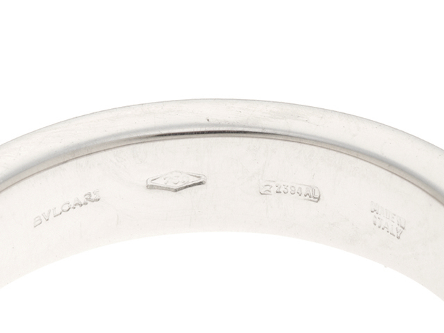 BVLGARI ブルガリ ブルガリブルガリ リング 指輪 WG ホワイトゴールド 1P ダイヤモンド 9号 【435】