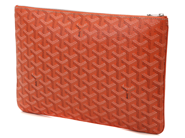 GOYARD ゴヤール セナMM クラッチバッグ オレンジ PVC 【431】 の購入 ...