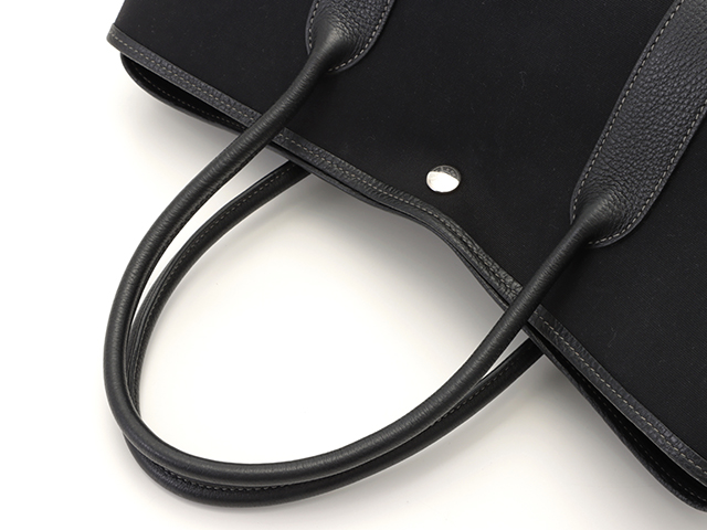 HERMES エルメス ガーデンパーティPM ハンドバック ブラック HERMES エルメス ガーデンパーティPM ハンドバック ブラック