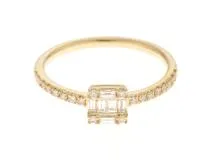 BELLESIORA ベルシオラ リング ダイヤモンド K18YG D0.24ct 1.7g #9