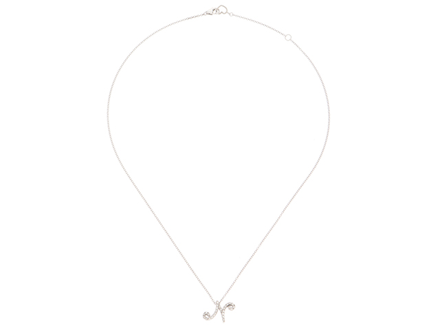 Ponte Vecchio ポンテヴェキオ イニシャルN ホワイトゴールド