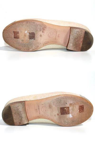 CHANEL シャネル パンプス G29019 レディース37 約23.5 ベージュ
