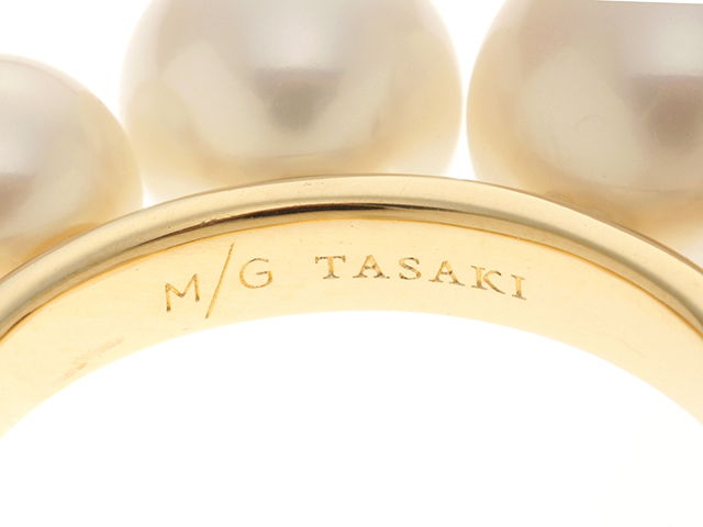TASAKI　タサキ　リング・指輪　シェル リング　K18イエローゴールド／淡水真珠　重さ約11.2g　日本サイズ12.5号　M/G TASAKI　 RC-4548-18KYG【472】SJ