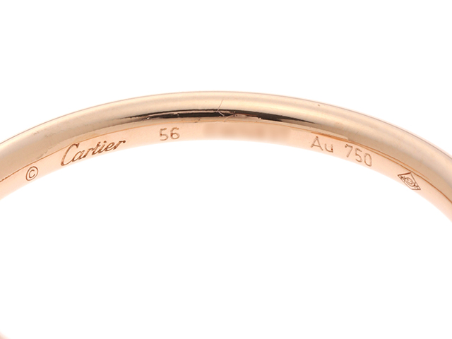 Cartier カルティエ ジュストアンクル リング 指輪 SM 1.8ｍｍ PG ピンクゴールド B4225800 56号 【460】