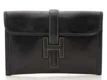 HERMES エルメス ジジェPM ブラック ボックスカーフ ○T刻印 【431